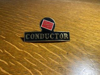 The Milwaukee Road Railroad Conductor Hat Badge