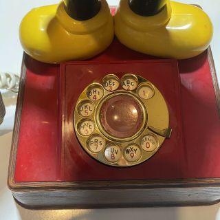 1976 Mickey Mouse Rotary Dial TelePhone Walt Disney Disneyland Phone 2