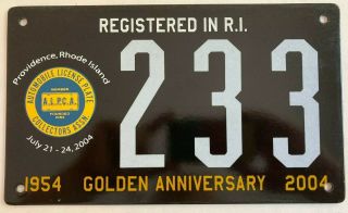 2004 Alpca Providence Rhode Island Porcelain National Convention License Plate