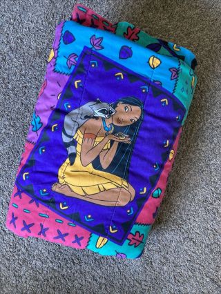 Vintage Disney’s Pocahontas Reversible Twin Comforter Blanket Bedding