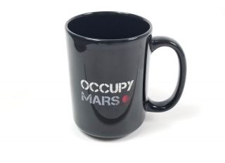 Spacex “occupy Mars” Coffee Cup Ceramic Mug Black Stunning Planet Photo Awesome