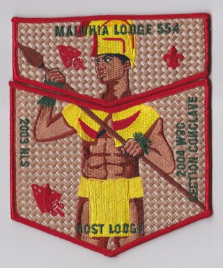 Usa Boy Scouts Of America - Order Of Arrow Oa Maluhia Lodge 554 Scout Flap Patch