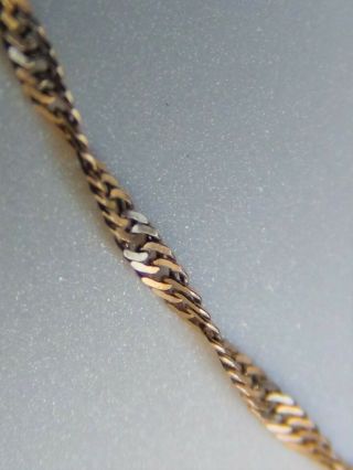 Fine Vintage 14k Yellow Gold Cable Twist Chain Necklace 1.  6 G Estate 18