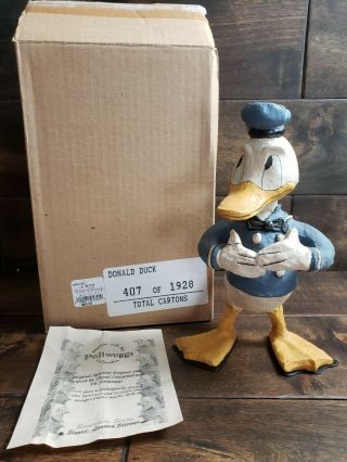 Disney Donald Duck Poliwoggs Sculpture Limited Edition Artist Signed 407/1928