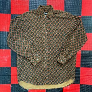 Vintage Stussy Corduroy Button - Up Shirt Size Xl Corduroy Club