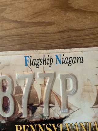 Pennsylvania Flagship Niagara Souvenir License Plate Exp.  2009 FN 877P 3