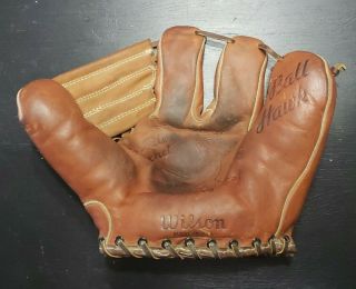 Lou Boudreau Hof Vintage 1940s Wilson Baseball Glove A2145 Cleveland Indians