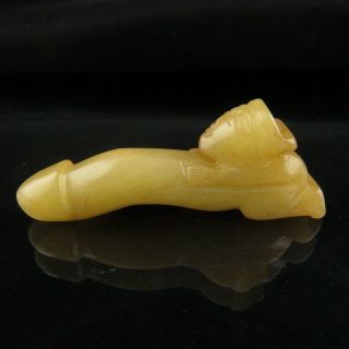 China,  Jade,  Hongshan Culture,  Soft Natural Jade,  Apollo,  Penis,  Pendant V (608)