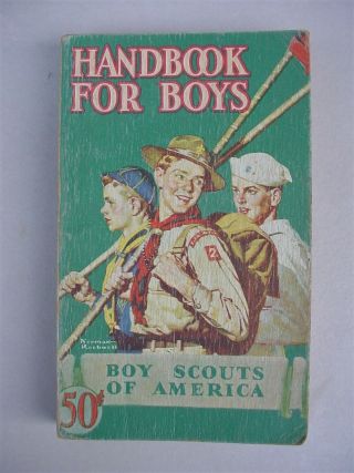 Vintage 1946 Bsa Boy Scouts Of America Book Handbook For Boys