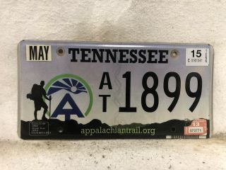2015 Tennessee Appalachian Trail License Plate