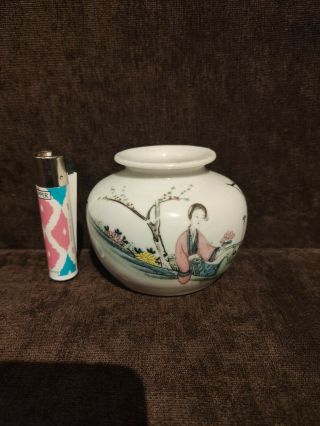 Antique Chinese Famille Rose Water Pot Number 1