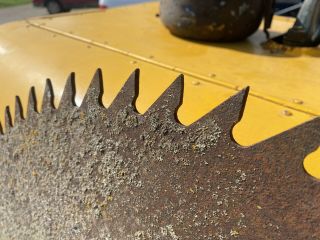 Vintage large Sawmill Saw Blade 32 Inches 2