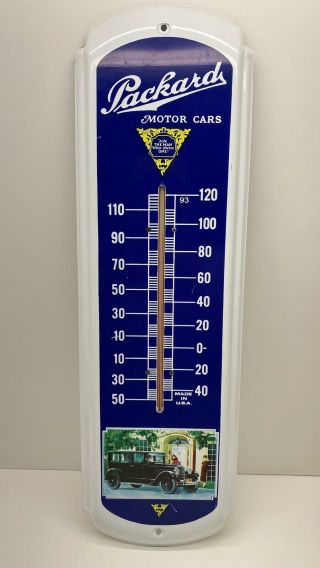 Packard Motor Cars Wall Mount Thermometer Undated