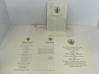 1993 President Bill Clinton 52nd Inauguration Invitation Letter Commemorative