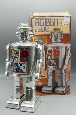 1976 Vintage Robot 2500 Durham Industries W/ Box Hong Kong Space Toy