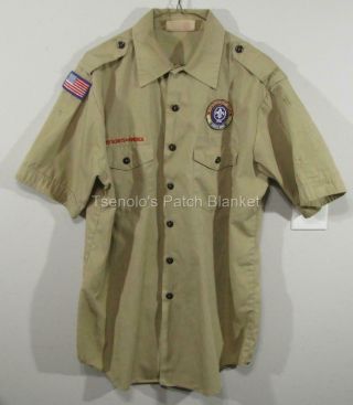 Boy Scout Now Scouts Bsa Uniform Shirt Size Adult Large Ss 088
