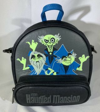 Disney Parks Loungefly Haunted Mansion Hitchhiking Ghosts Crossbody Backpack