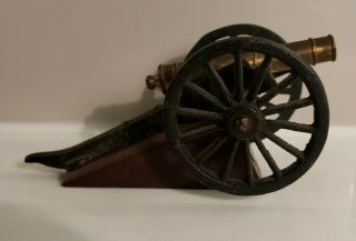 State Farm Fire and Casualty Insurance Iron and Brass Cannon Vintage 2