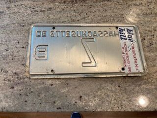 Massachusetts License Plate,  DLR (Dealer),  
