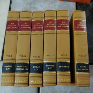 1939 The National Law Library Legal Relations 1 - 6 Volume P.  F Collier & Son Corp