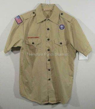 Boy Scout Now Scouts Bsa Uniform Shirt Size Adult Medium Ss 054