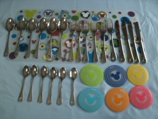 Vtg Mickey Mouse Disney 18/8 Flatware & Others