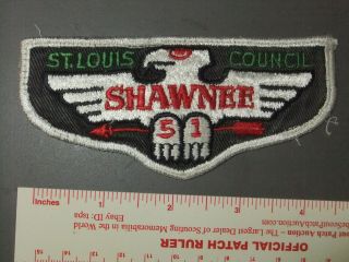 Boy Scout Oa 51 Shawnee Lodge F2 Flap 3623kk