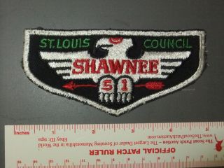 Boy Scout Oa 51 Shawnee Lodge F2 Flap 3618kk