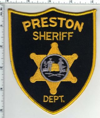 Preston Sheriff Dept.  (west Virginia) 1st Issue Shoulder Patch
