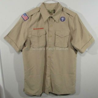 Boy Scout Now Scouts Bsa Uniform Shirt Size Adult Medium Ss 056