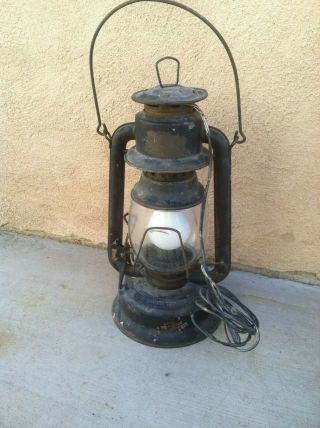 Richard Conover Howe Co Lantern W/dietz D - Lite Ny Usa Loc Nob Glass Globe Short