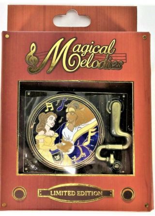 Disney Magical Melodies Quarterly Beauty & Beast Belle Spinner 3 - D Pin Le 1500