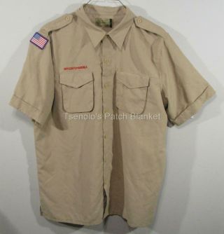Boy Scout Now Scouts Bsa Uniform Shirt Size Adult Large Ss 074