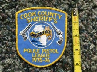 RARE 1975 Cook County Sheriffs Police Pistol League Patch Chicago Illinois 2