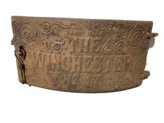 Vintage Antique “the Winchester” Cast Iron Stove Door