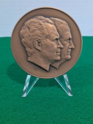 1973 Nixon Agnew Inaugural Medal Bronze Franklin