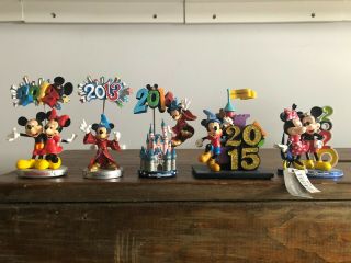 Disney Mickey Christmas Ornament Figurine Photo Holder 2012 2013 2014 2015 2020