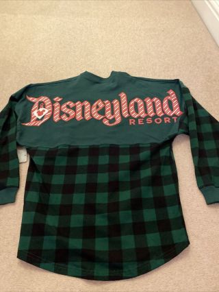 Disneyland Green Check Peppermint Spirit Jersey Xs
