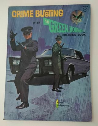 Vintage 1966 The Green Hornet Coloring Book 1824 - 3 Rare Find