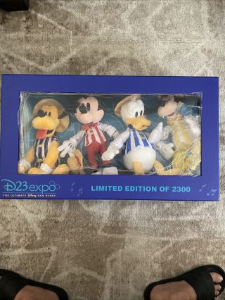 Disney D23 Expo 2019 The Dapper Dans 11” Plush Set Limited Edition 2300 Nib
