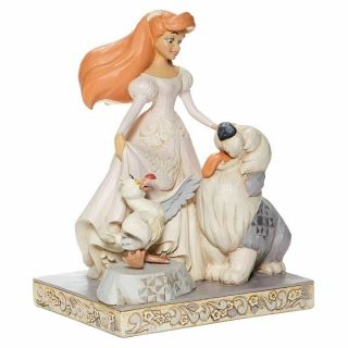 Disney Jim Shore WHITE WOODLAND ARIEL Little Mermaid Figurine 6008066 2