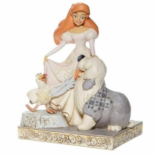 Disney Jim Shore WHITE WOODLAND ARIEL Little Mermaid Figurine 6008066 3