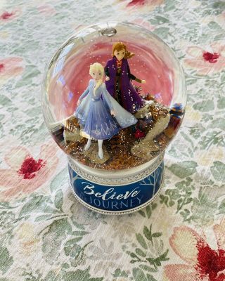 Disney Frozen Believe In The Journey Elsa Glitter Water Globe Snowdome Musical