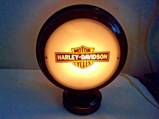 Harley Davidson Lighted Sign Gas Pump Top