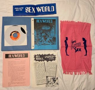 Rare Vintage Sexworld Press Promotional Pre - Release Screening Kit 1977
