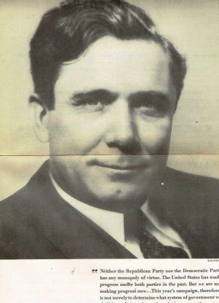 1940 Wendell Willkie For President Assorted Campaign Material