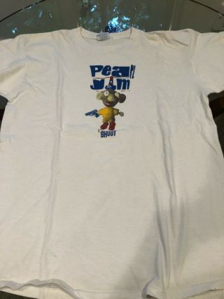 Pearl Jam Shoot White T Shirt 1990s Vintage Rare Vs Vitalogy Ten Club