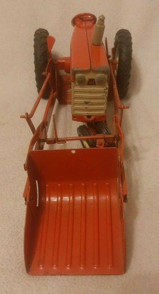 VINTAGE TRU - SCALE TRACTOR WITH FRONT BUCKET DIE CAST 3