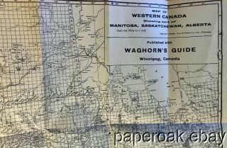 1917 Waghorn ' s Guide Rail Stage Ocean Lake Manitoba & North West Canada 3