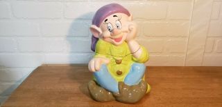 Vintage Dopey Cookie Jar Disney Snow White And The 7 Dwarfs.  1999